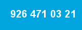 926 471 03 21